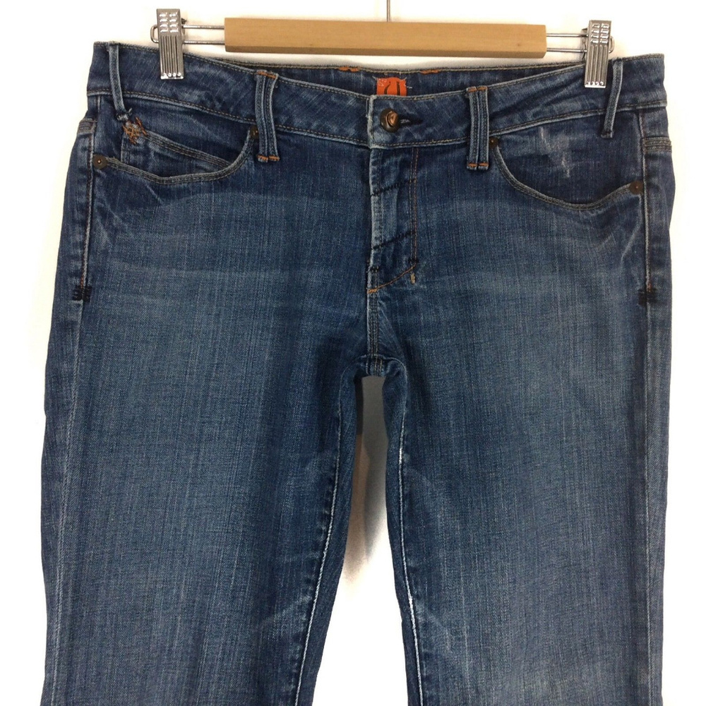 🦋"U" LowRise Bootcut Distress Medium Wash Jeans - Picture 4 of 8